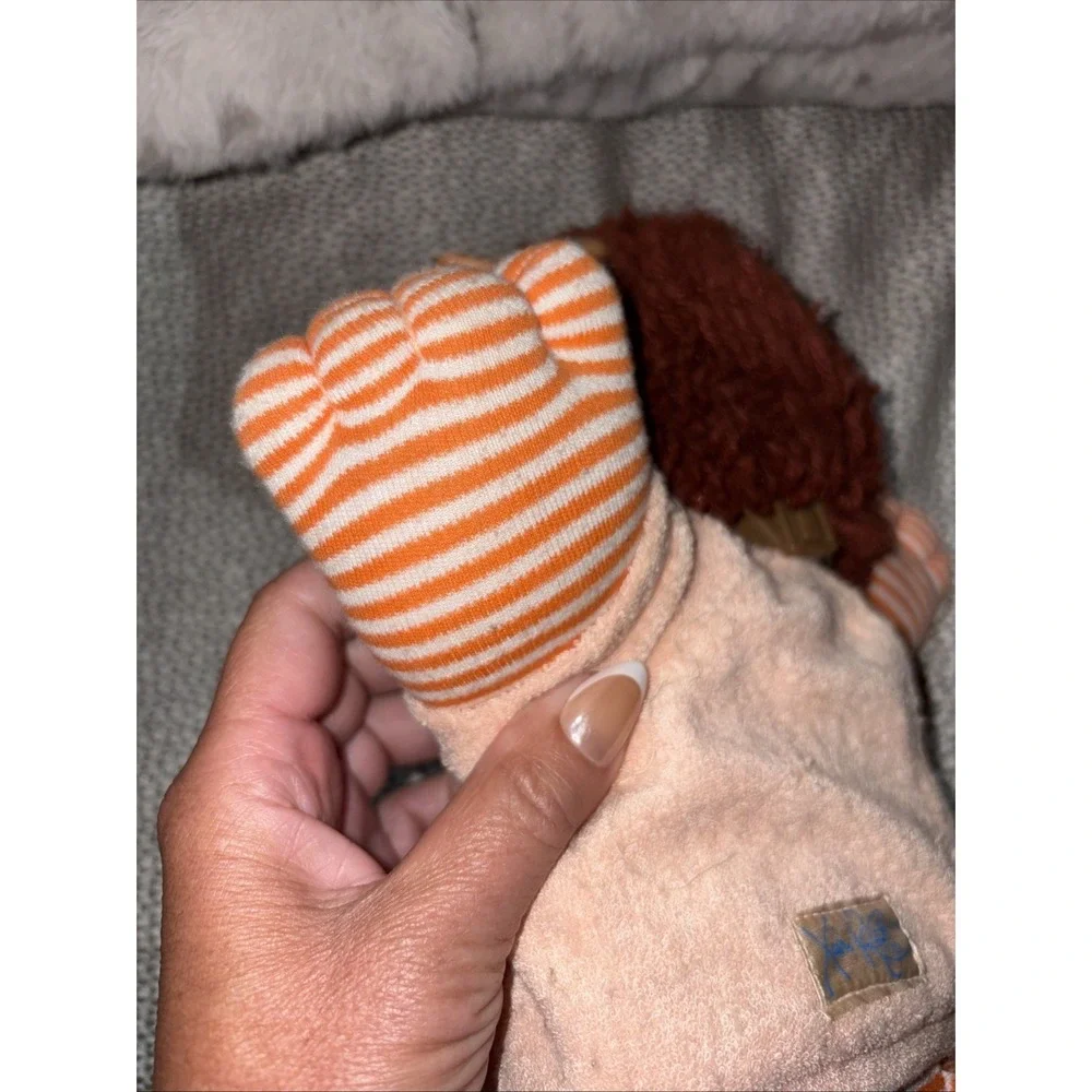 Vintage 1983 Cabbage Patch Kids Cat Koosas Brown Hair and Orange Striped Outfit